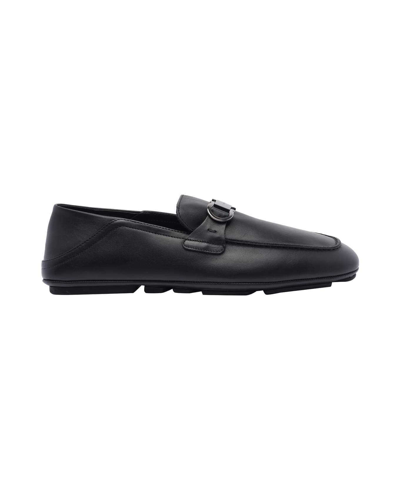 Ferragamo Gancini Loafers - Black