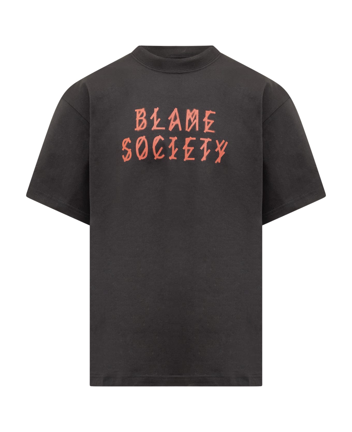 44 Label Group Blame Society T-shirt T-Shirt - BLACK シャツ