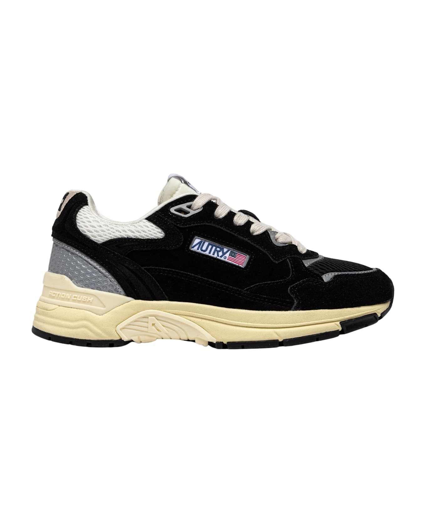 Autry Hyperway Lowsuede Mesh Black Silv - Black Silv
