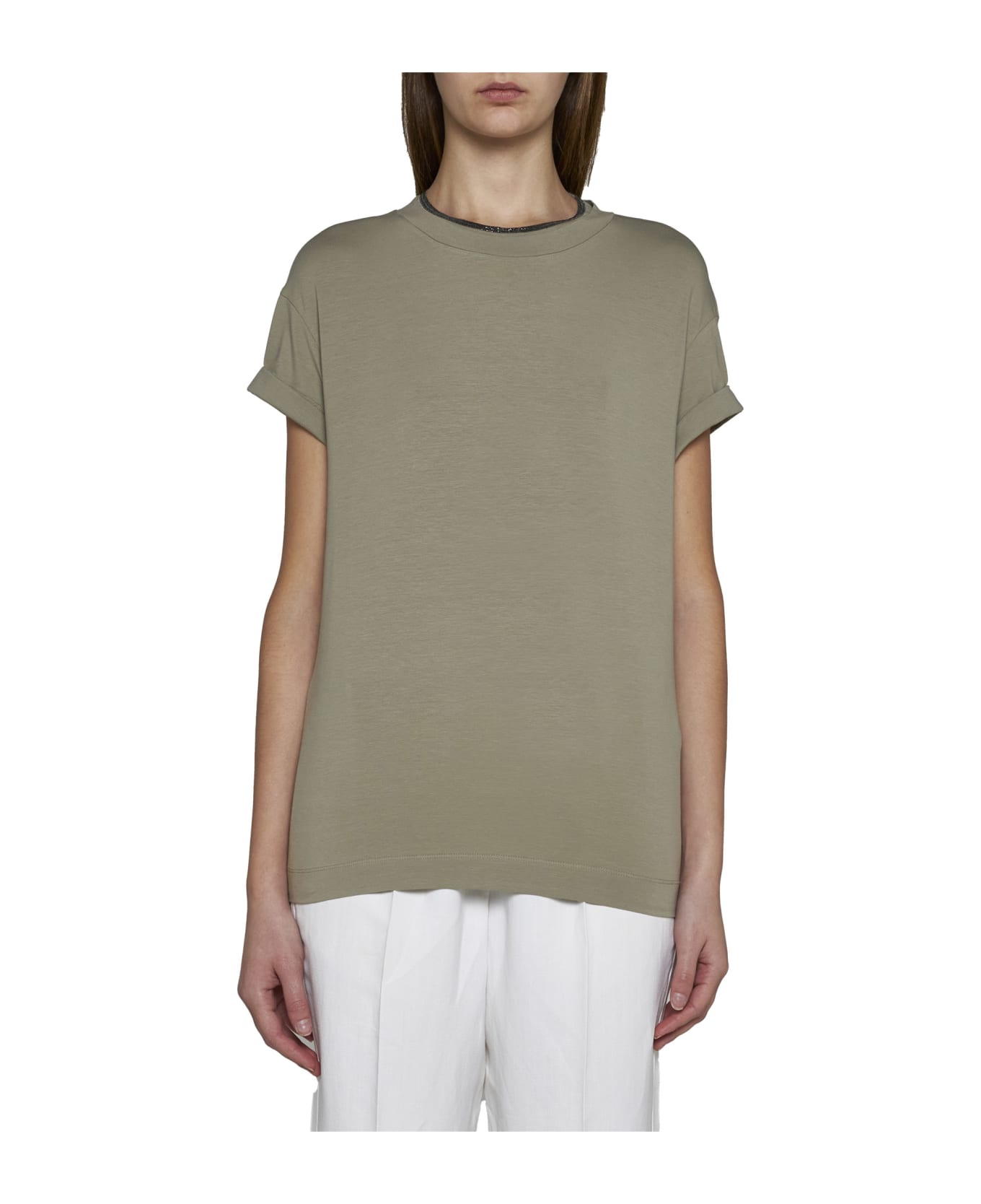 Brunello Cucinelli T-shirt - Oliva Tシャツ