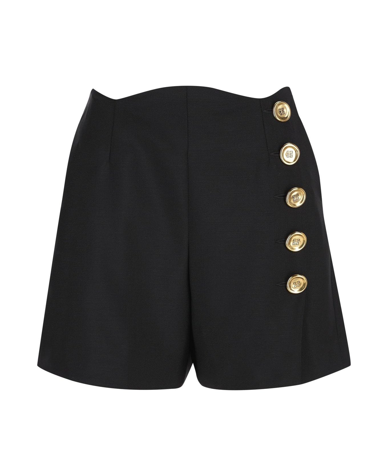 Givenchy Buttons-detailed Shorts - Nero