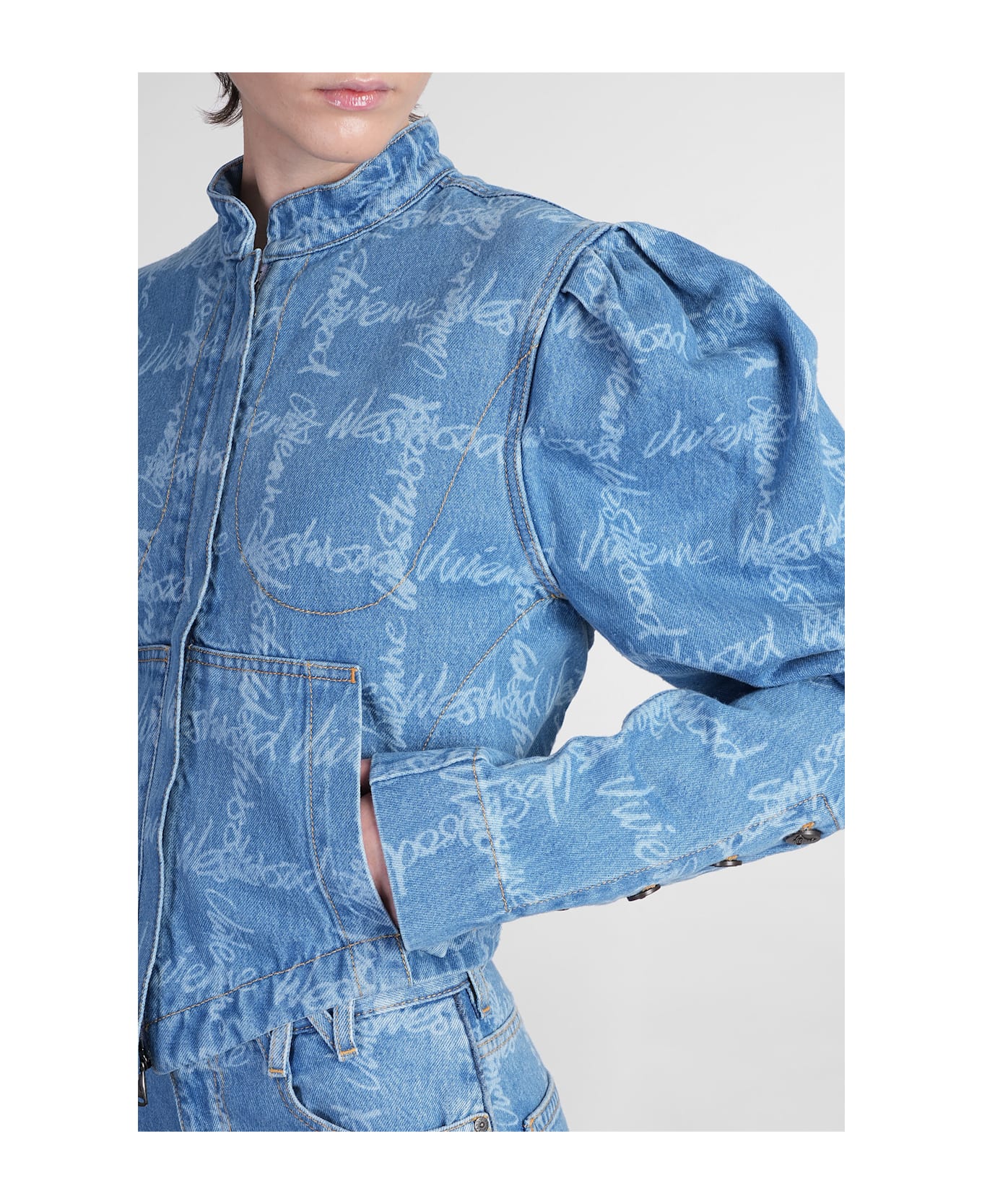 Vivienne Westwood Filli Jacket Denim Jackets In Blue Cotton - BLUE