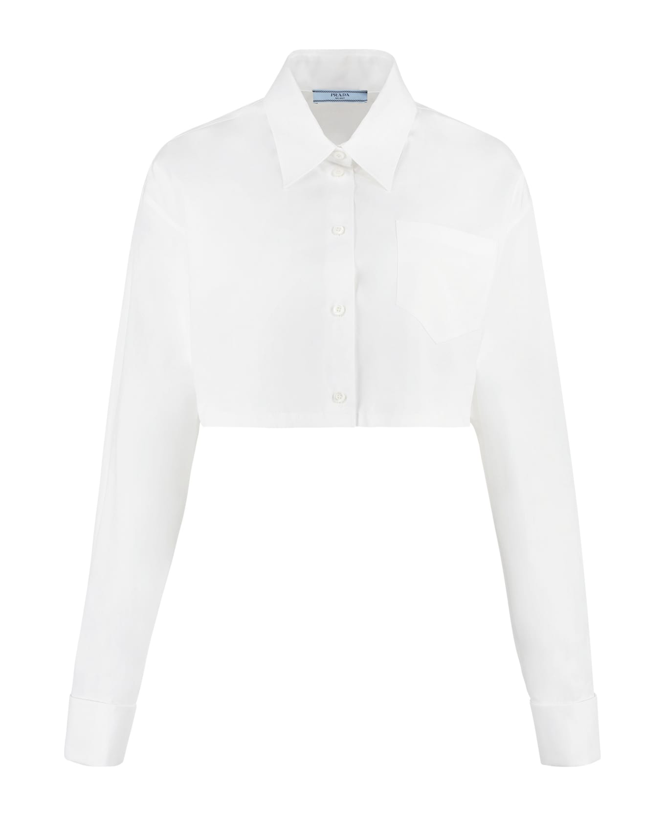 Prada Cotton Poplin Shirt - White シャツ
