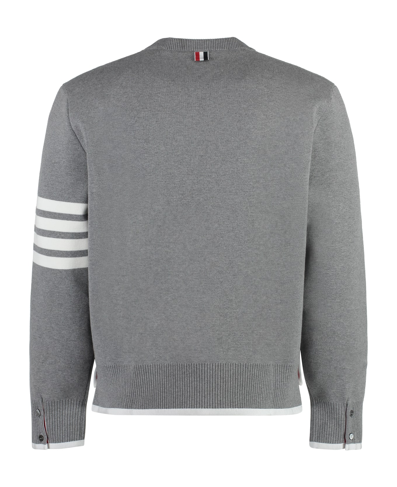 Thom Browne Cotton Crew-neck Sweater - grey ニットウェア