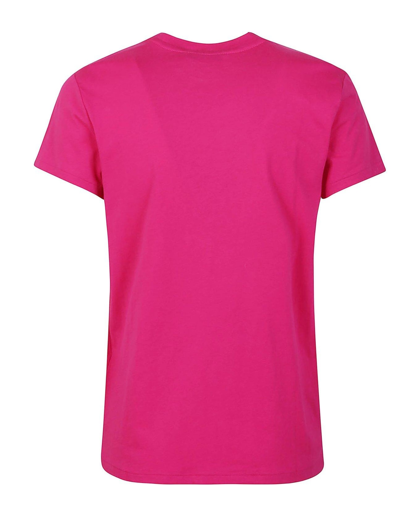 Ralph Lauren Pony Embroidered Crewneck T-shirt - Pink Sky