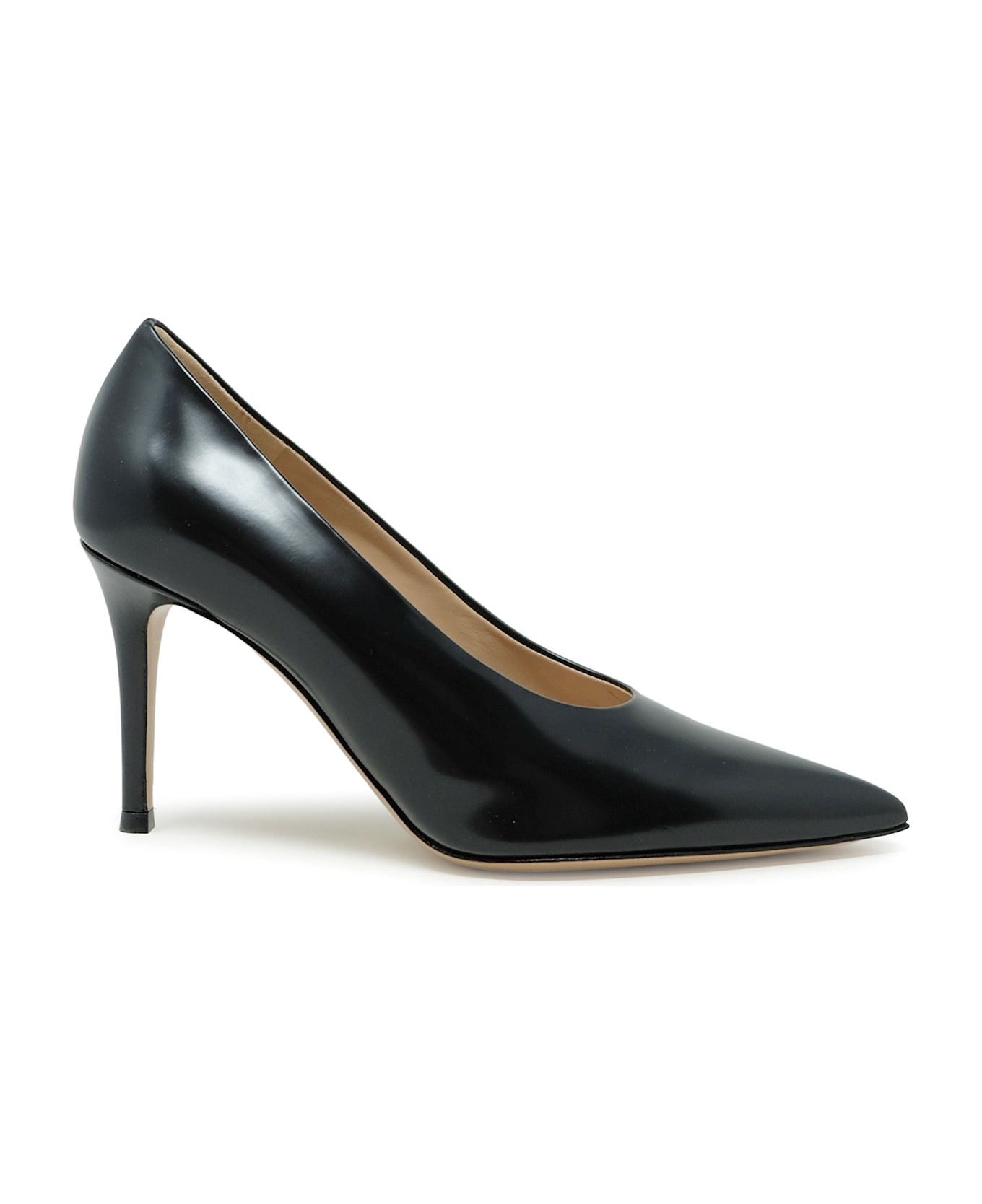 Gianvito Rossi Black Leather Pumps - BLACK