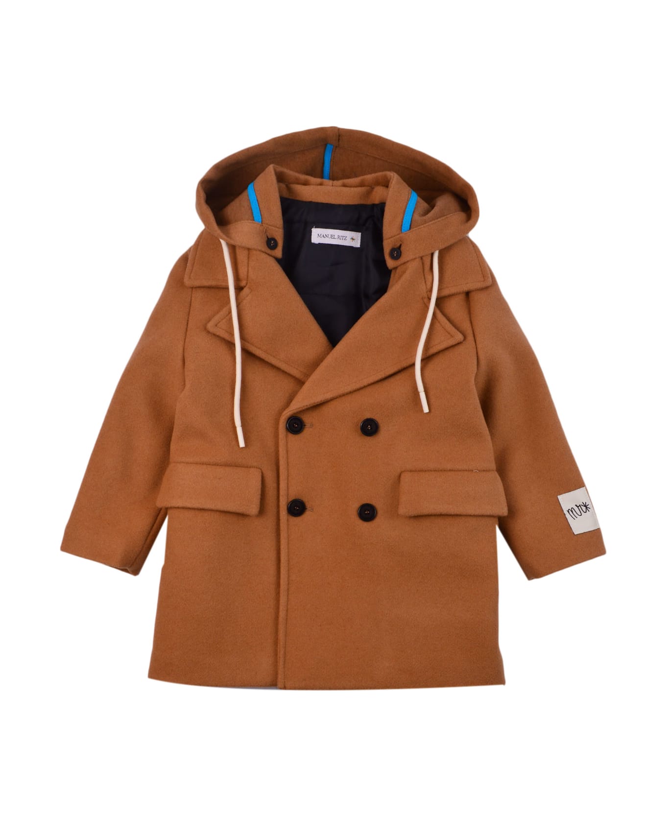 Manuel Ritz Double-breasted Coat - Brown
