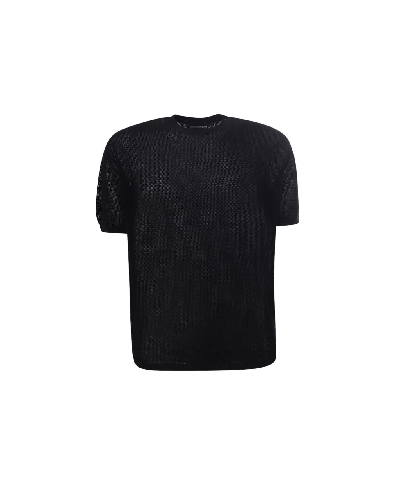 Emporio Armani T-shirts And Polos Black - Black ニットウェア