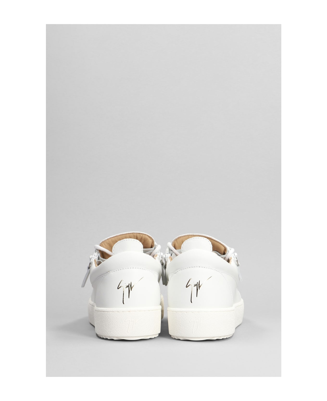 Giuseppe Zanotti Frankie Sneakers In White Leather - white スニーカー