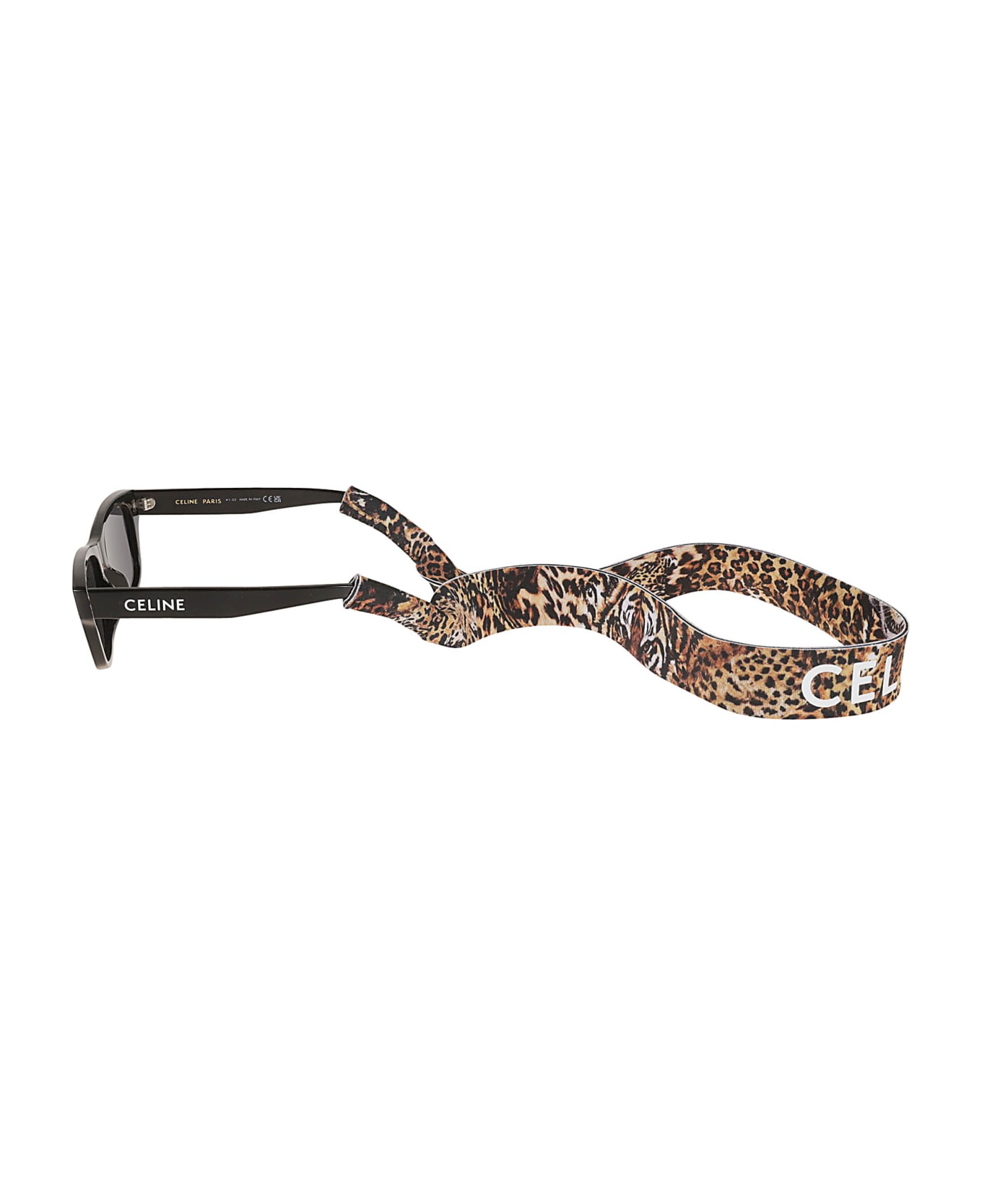 Celine Wayfarer W/ Logo Lace Sunglasses - Black