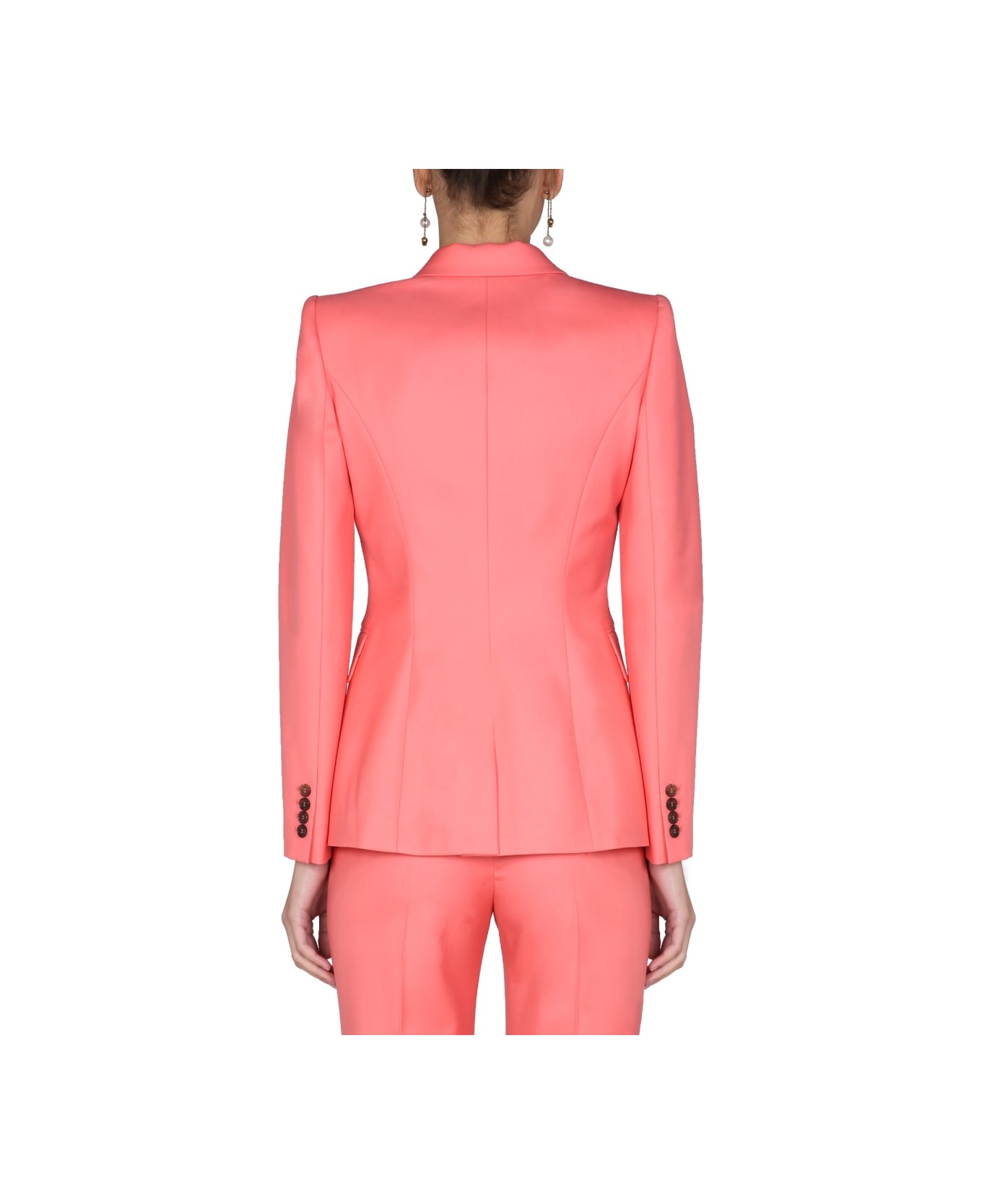 Alexander McQueen Jacket With Two Buttons - PINK