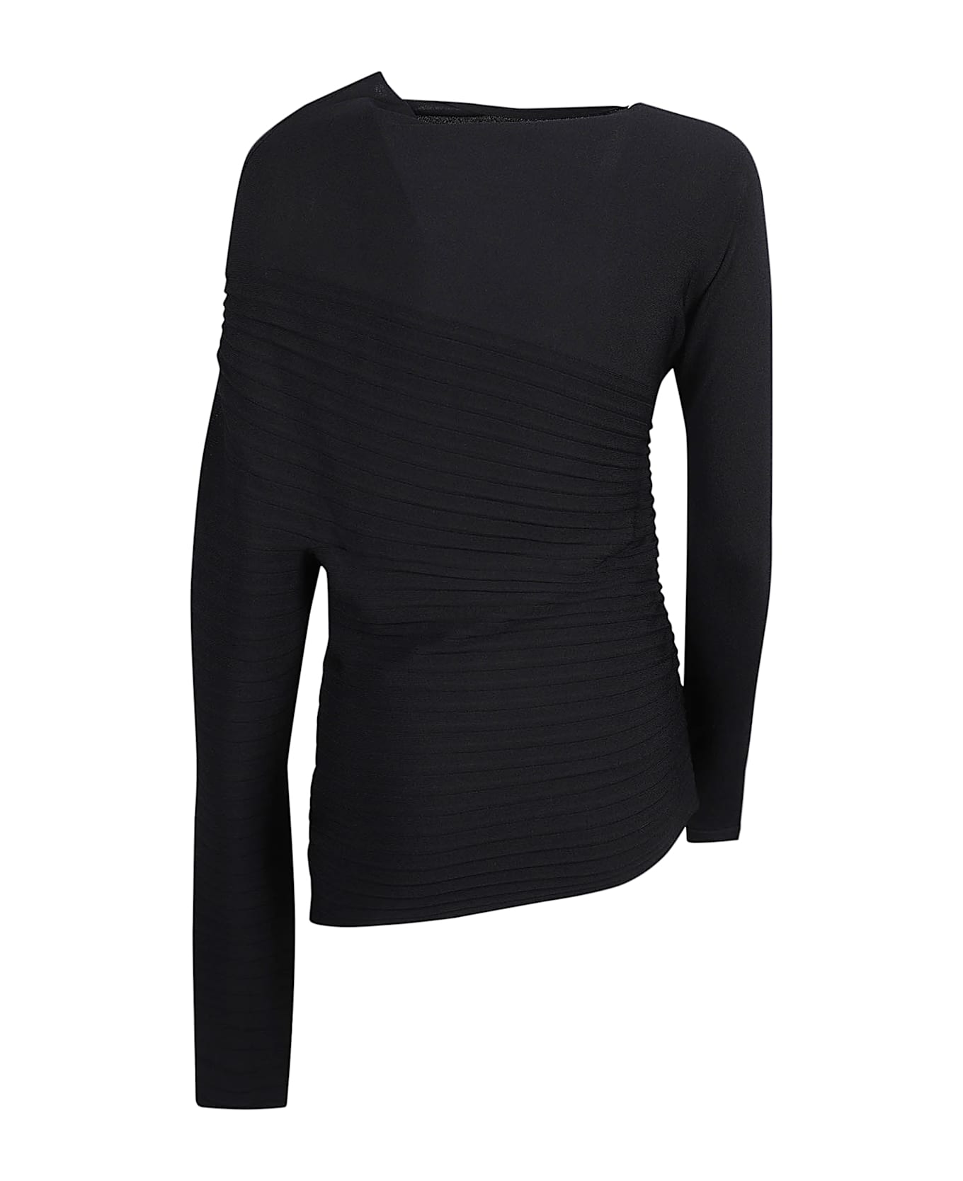 Philosophy di Lorenzo Serafini Left Longer Sleeve Top - Black