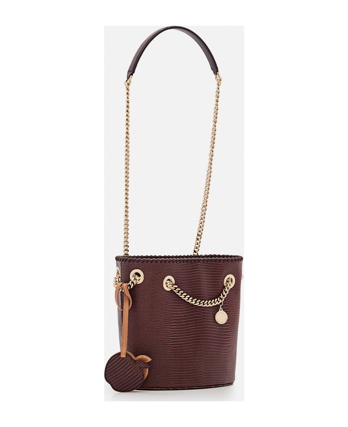 Stella McCartney Embossed Alter Mat Shoulder Bag - Chocolate Brown
