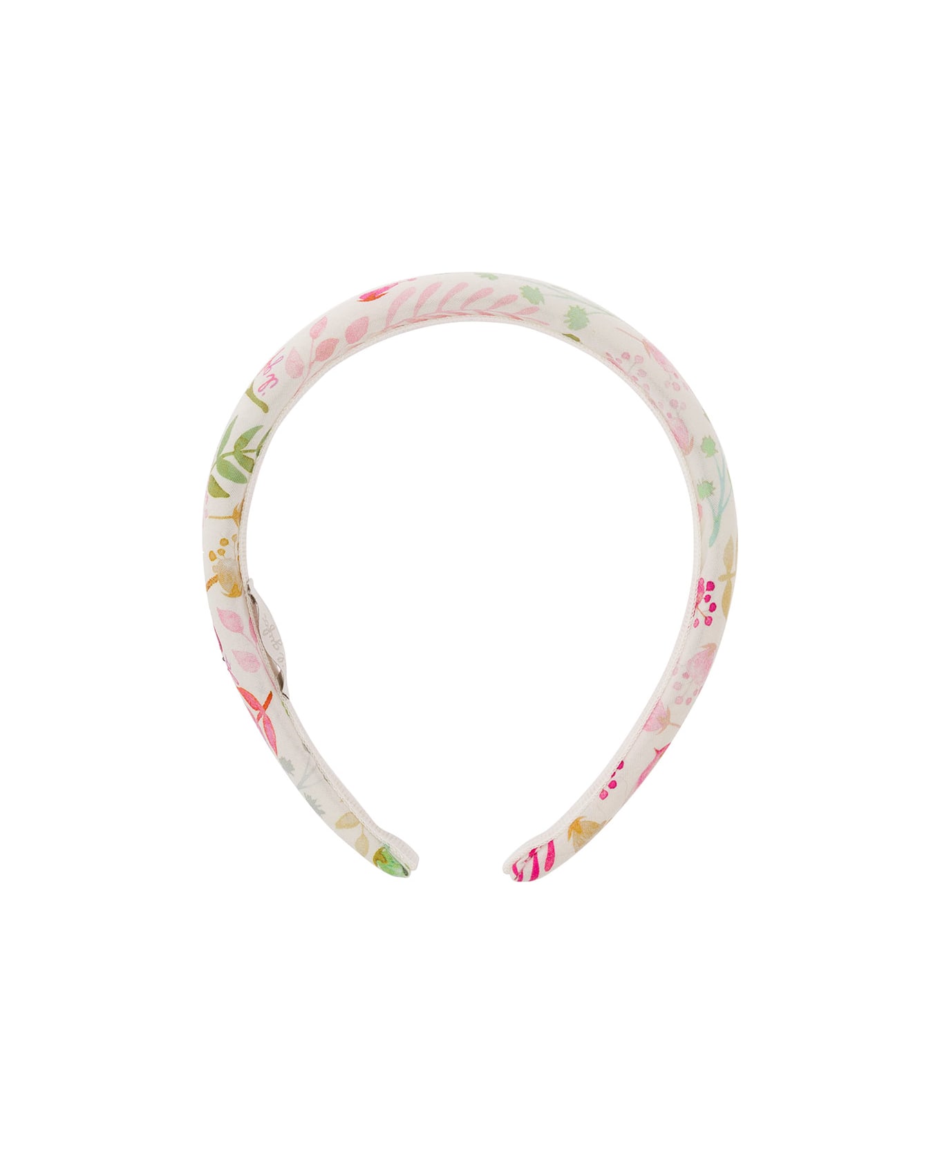 Il Gufo Multicolor Handband With Pattern In Cotton Girl - Pink