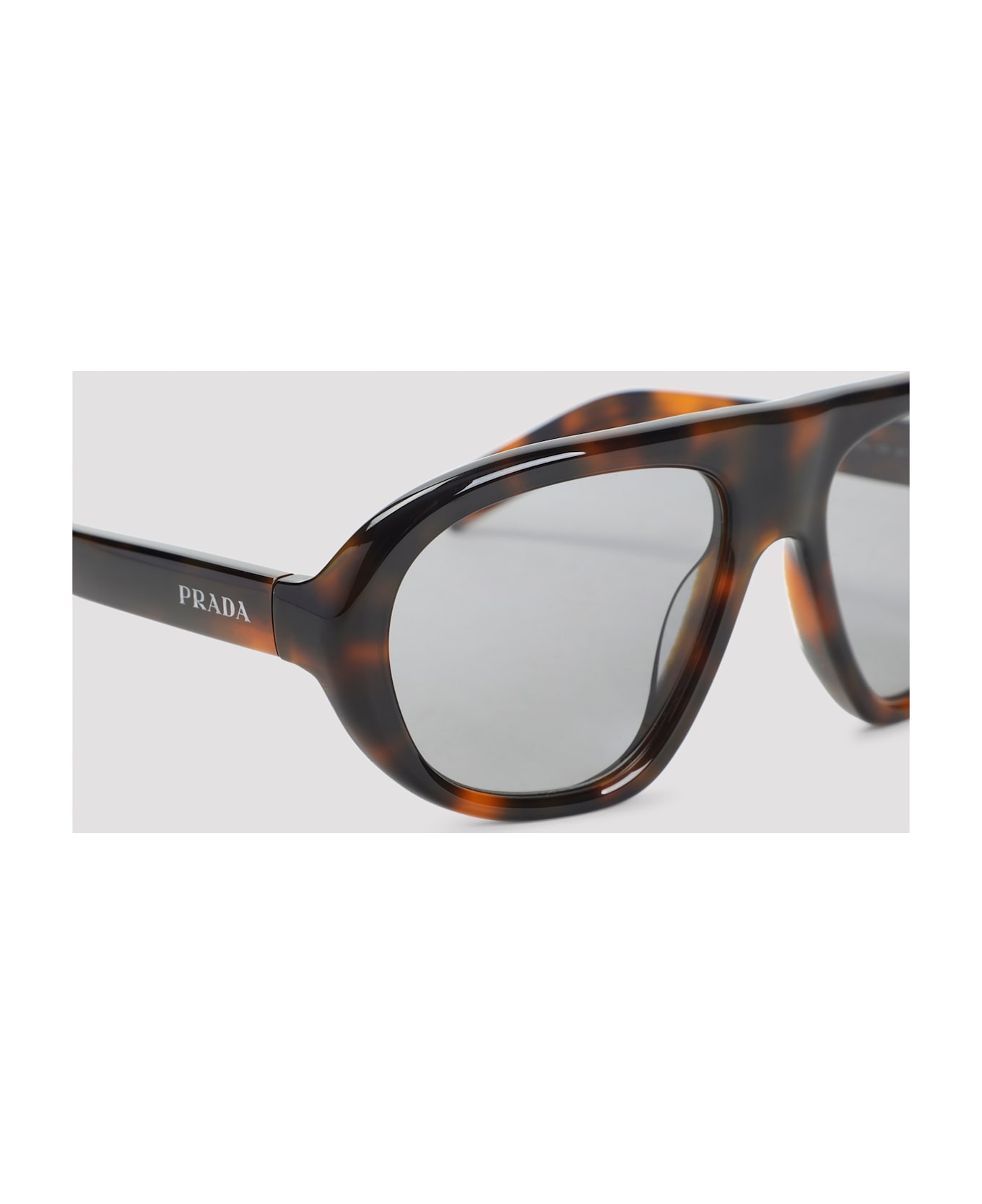 Prada Eyewear Logo Sunglasses - Q Juniper Tortoise