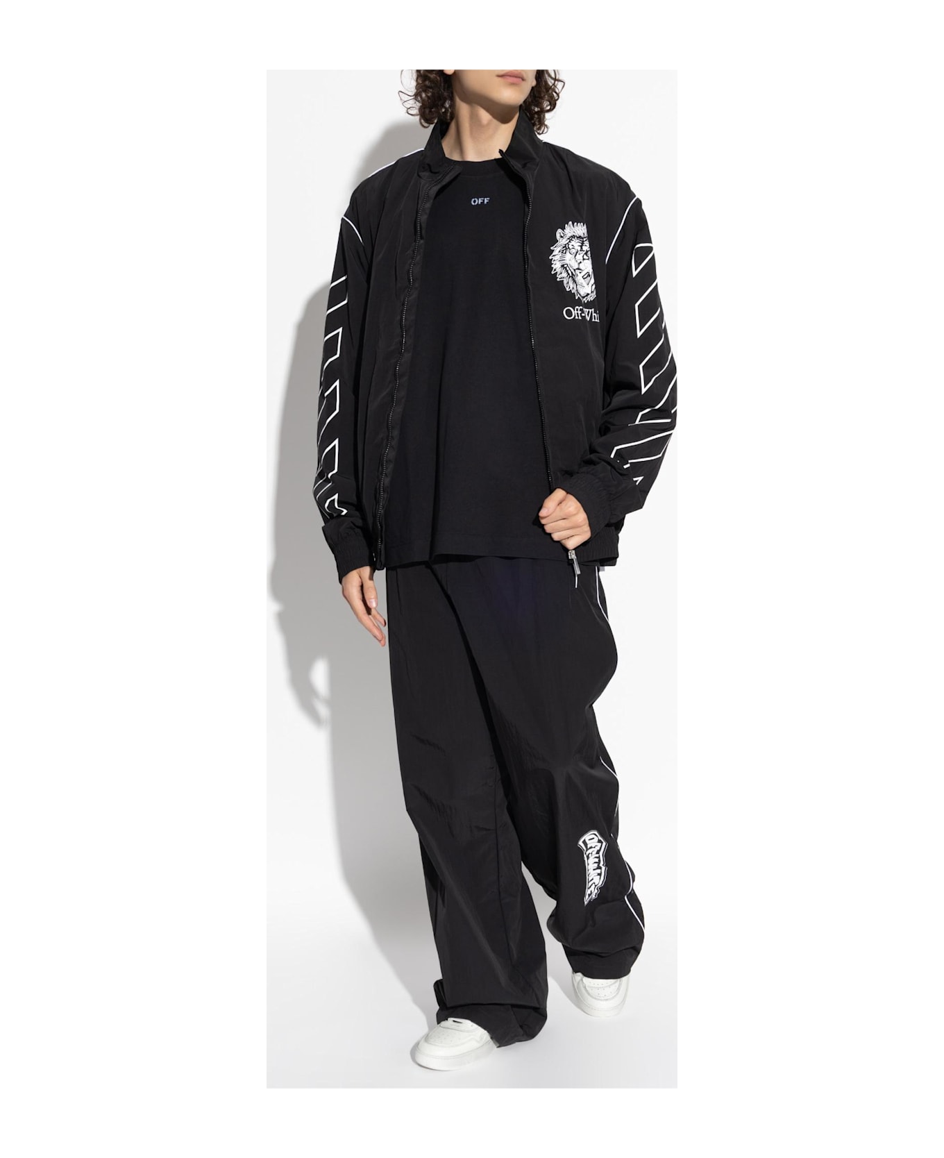 Off-White Pants With Pockets - Black Wh ボトムス