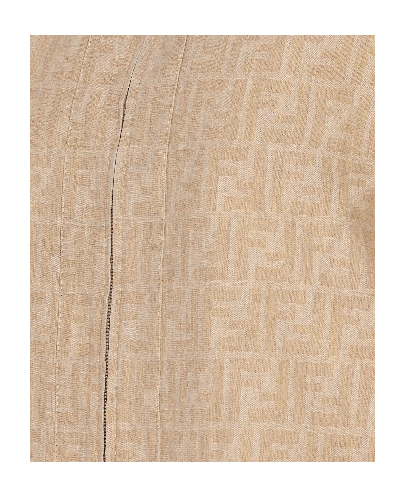Fendi Ff Logo Denim Jacket - RAFFIA-25