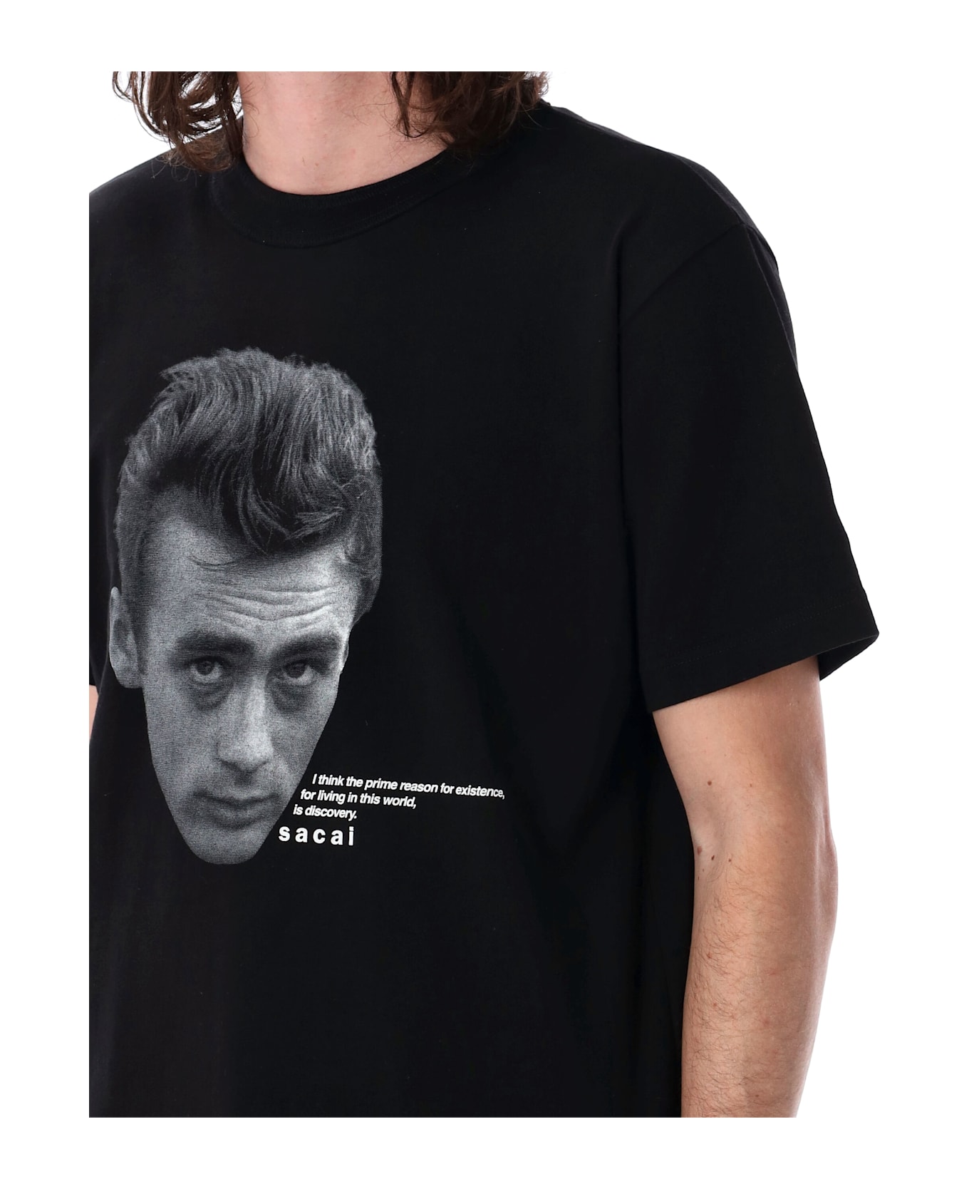 Sacai Jamed Dean T-shirt - BLACK