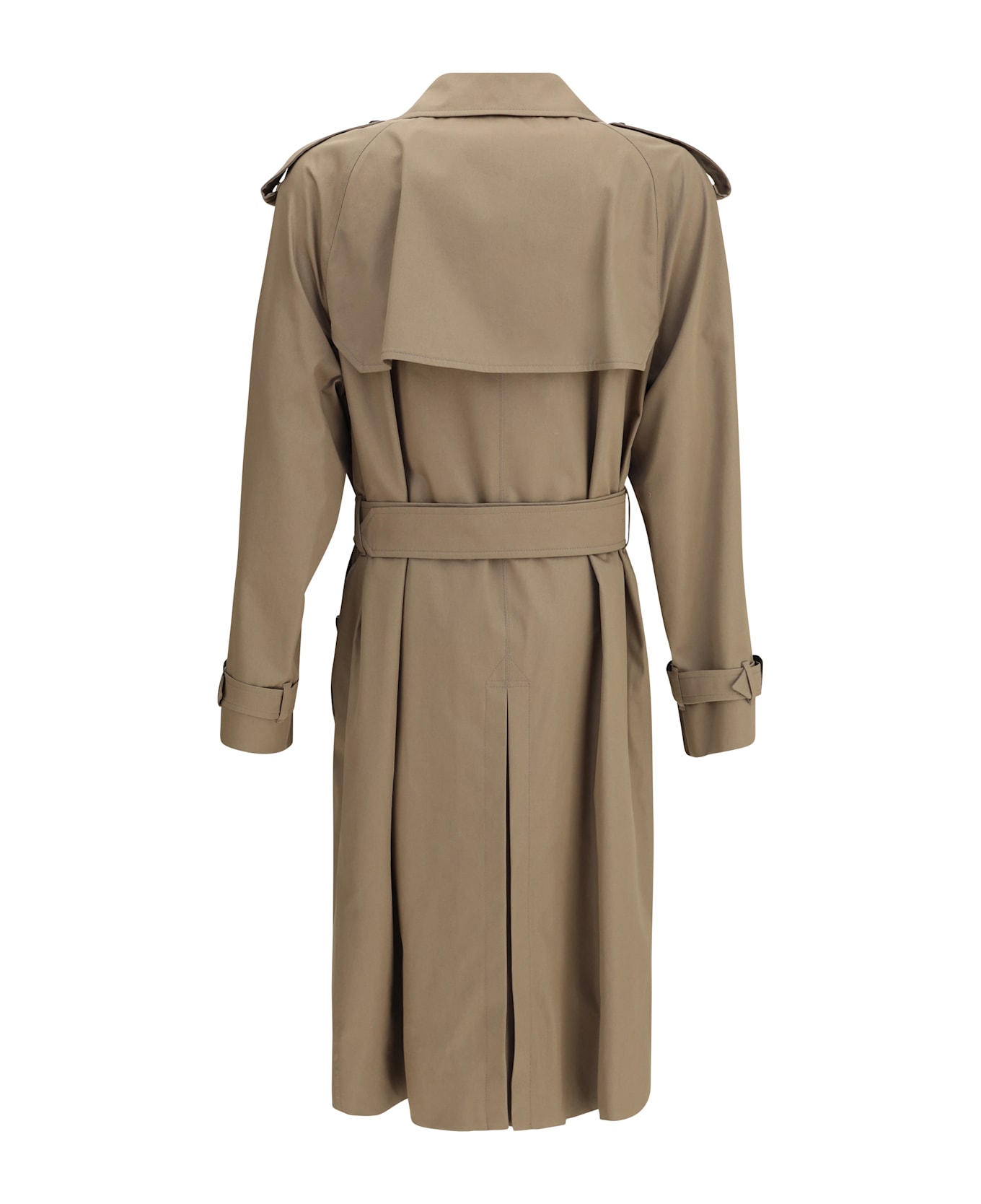 Burberry Long Cotton Gabardine Trench Coat