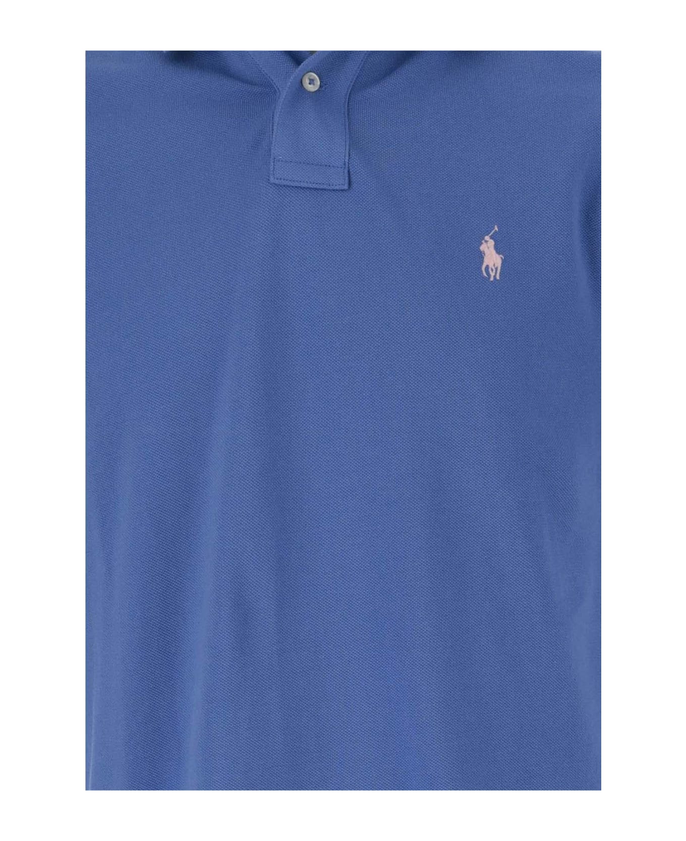 Polo Ralph Lauren Cotton Polo Shirt With Logo - Blue ポロシャツ