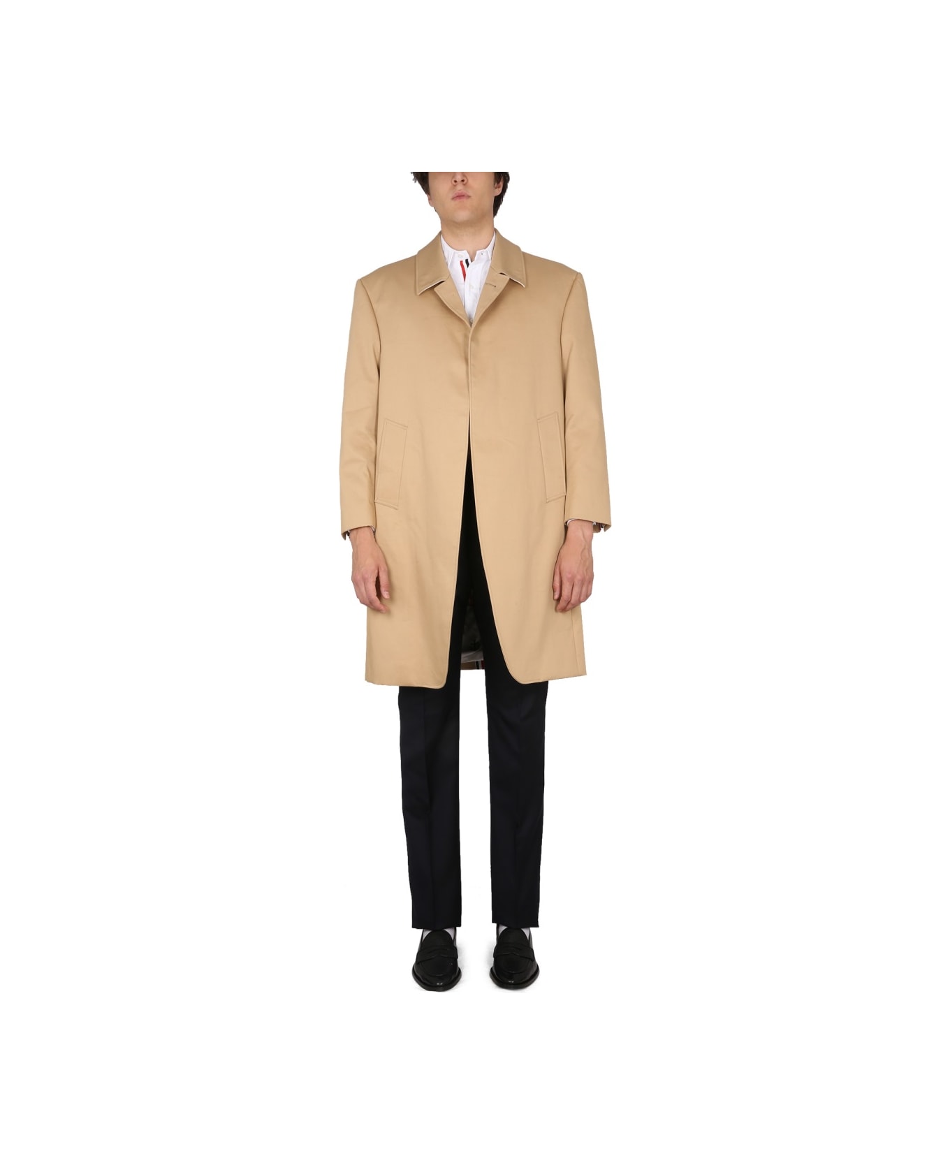 Thom Browne Cotton Coat - BROWN
