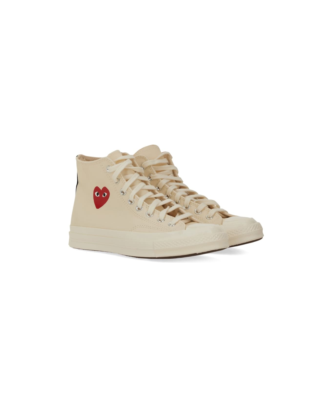 Comme des Garçons Play Sneaker Con Logo - WHITE