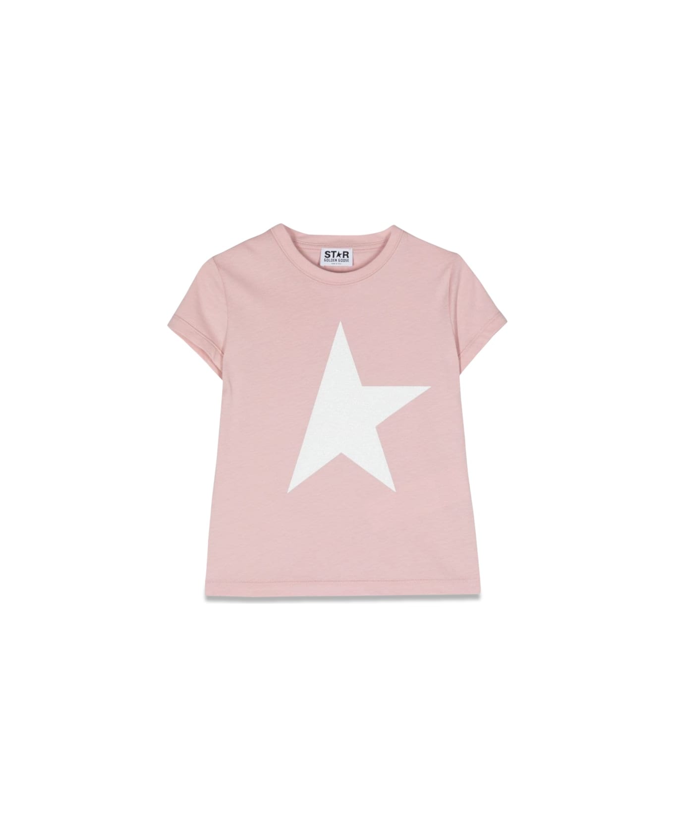 Golden Goose Star/ Girl's T-shirt S/s Logo/ Big Star Printed/ Logo - PINK Tシャツ＆ポロシャツ
