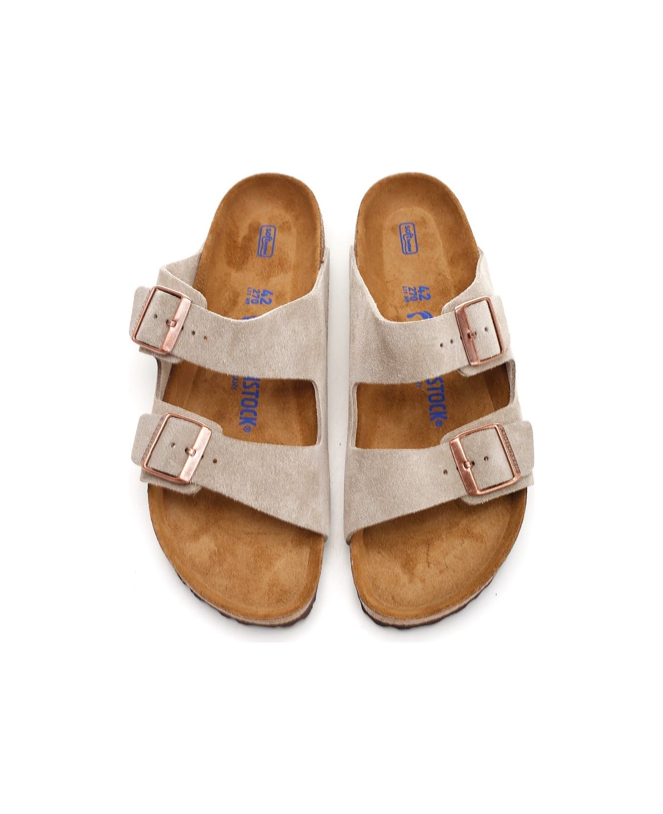 Birkenstock 
arizona
 Double Buckle Sandal - Beige