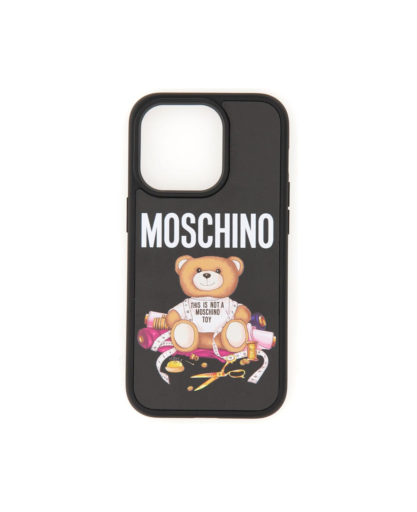 Moschino Teddy Cover For Iphone 14 Pro - BLACK