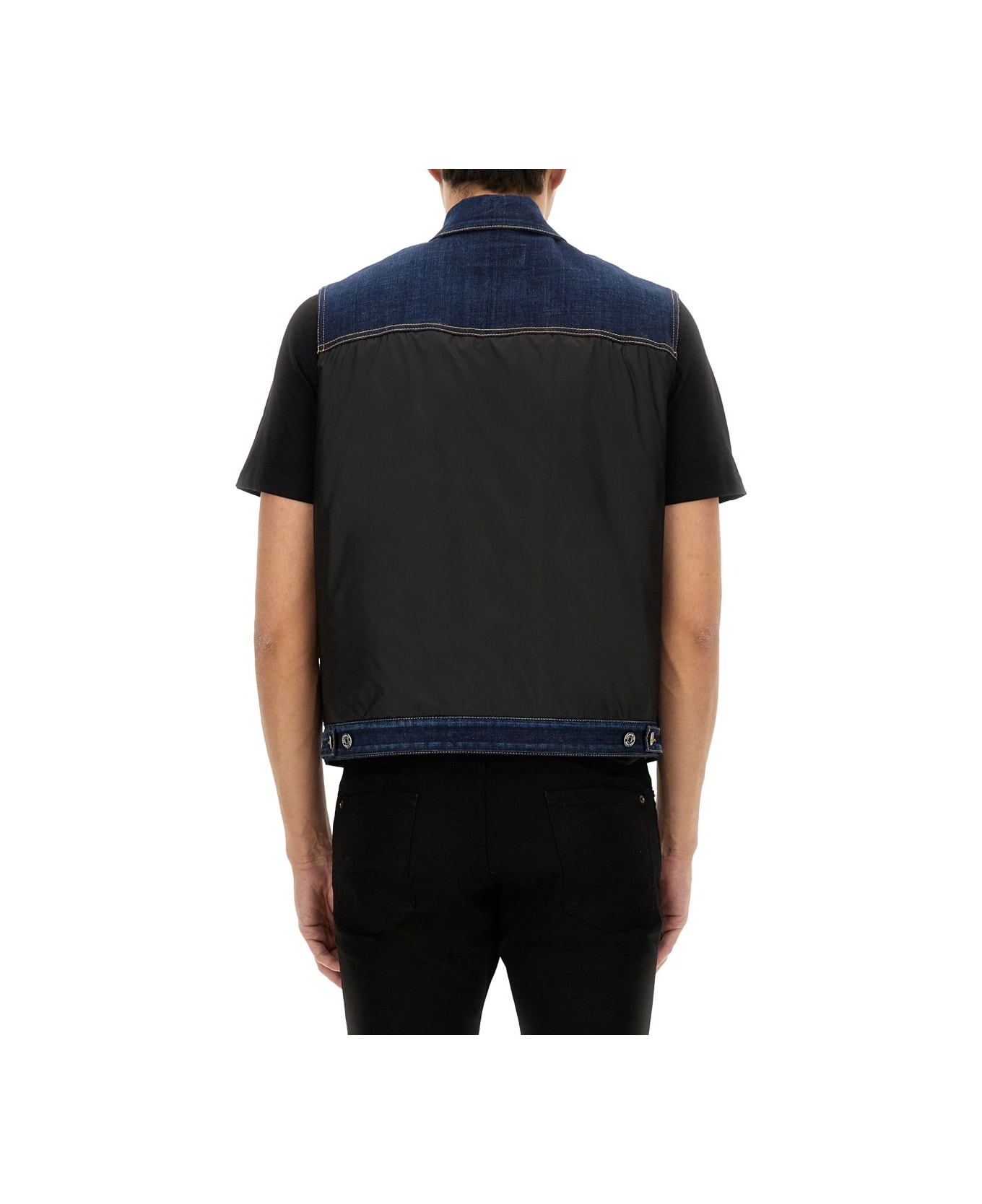 Dsquared2 Denim Puffer Vest - DENIM