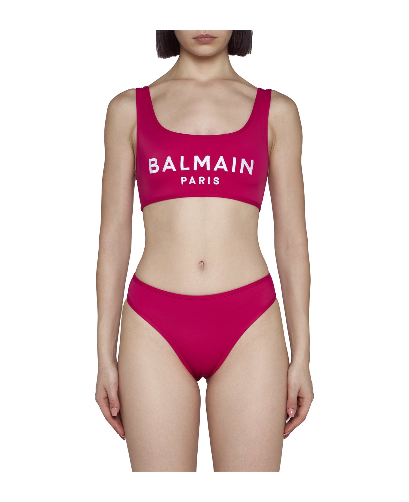 Balmain Swimwear - Fuxia white