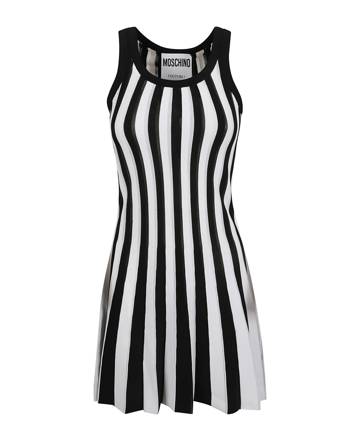Moschino Stripe Dress - Black ワンピース＆ドレス