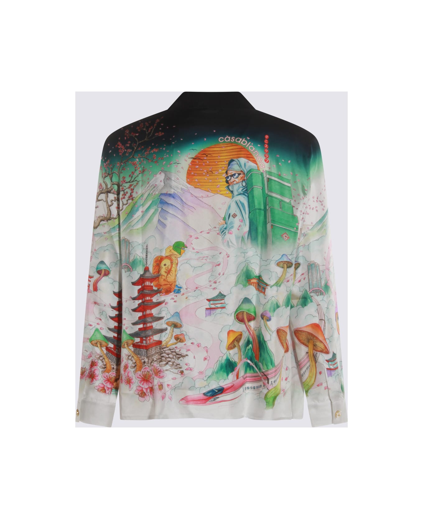 Casablanca Multicolor Silk Shirt - Red