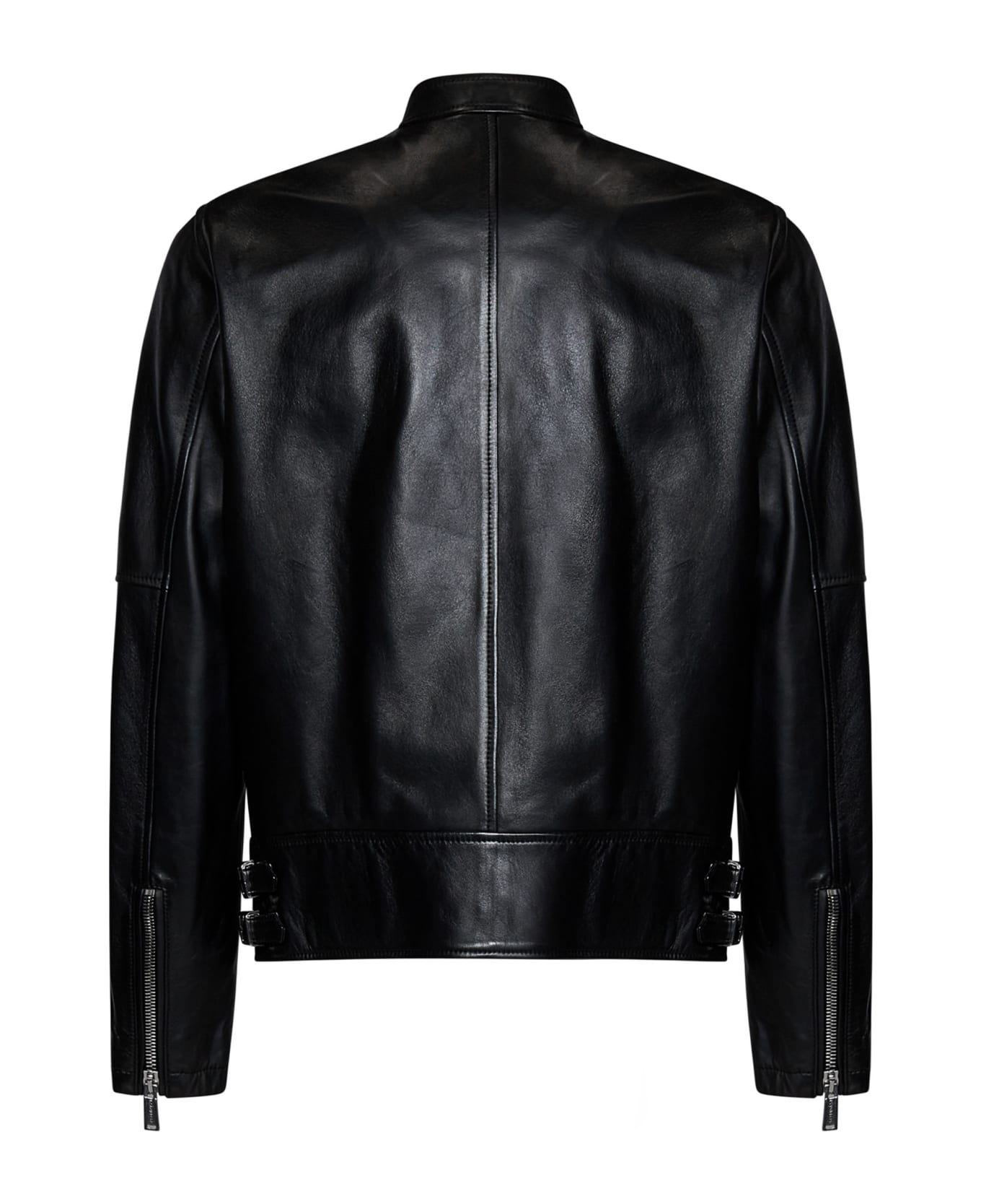 Dsquared2 Leather Biker Jacket - Black レザージャケット