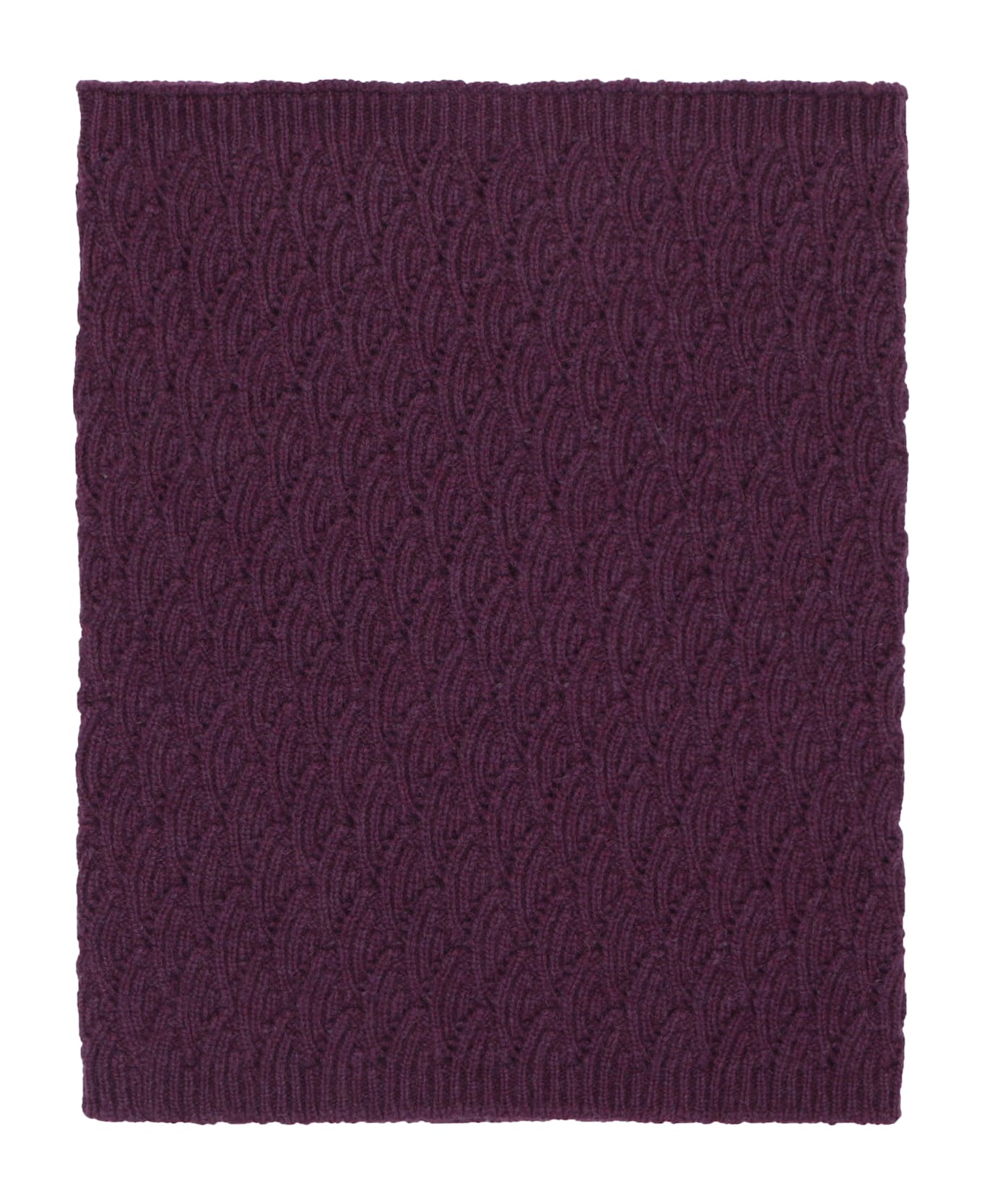 Malo Knit Collar - Red-purple or grape