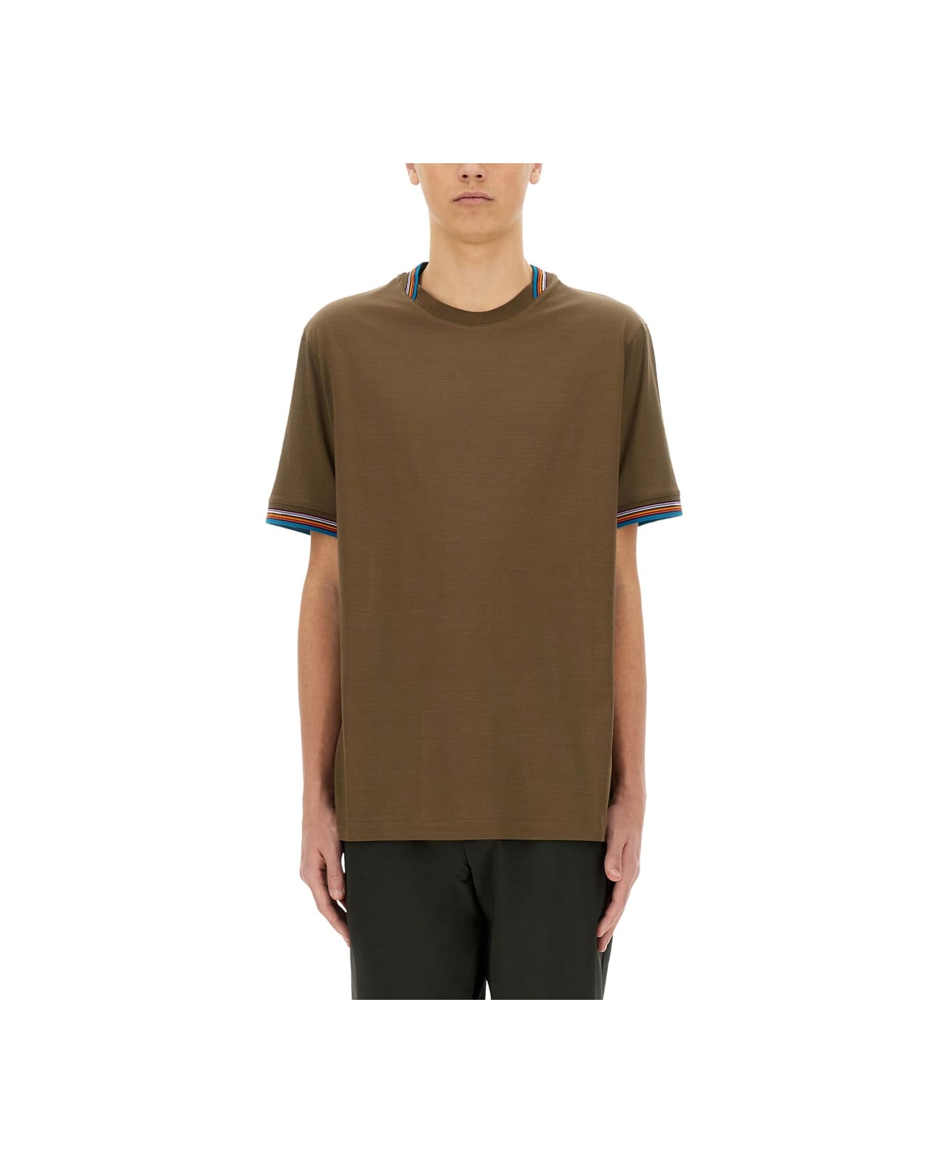 Paul Smith Cotton T-shirt - BROWN