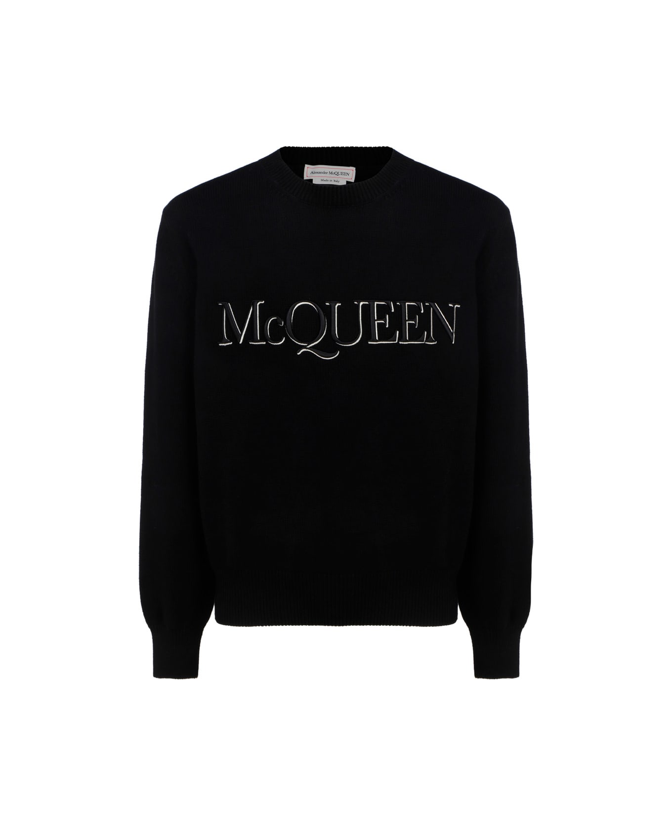 Alexander McQueen Cotton Crew-neck Sweater - black