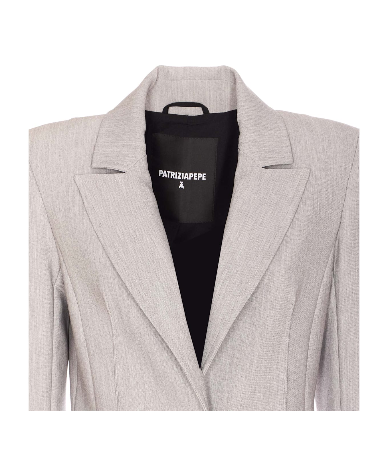 Patrizia Pepe Color Block Jacket - Grey