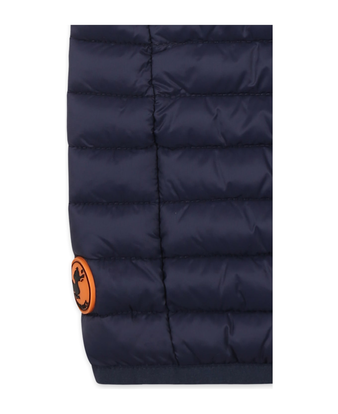 Save the Duck Blue Vest For Baby Boy With Logo - Blue