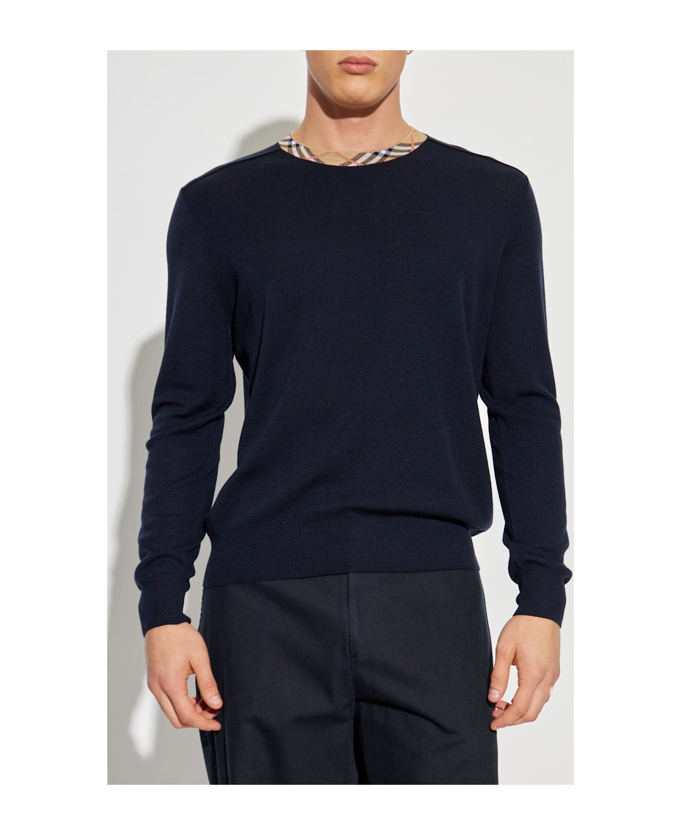 Burberry Wool Sweater - BLUE