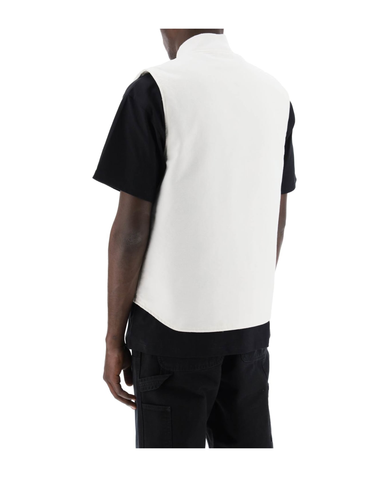 Carhartt Vest With Logo Patch - WHITE (White)
