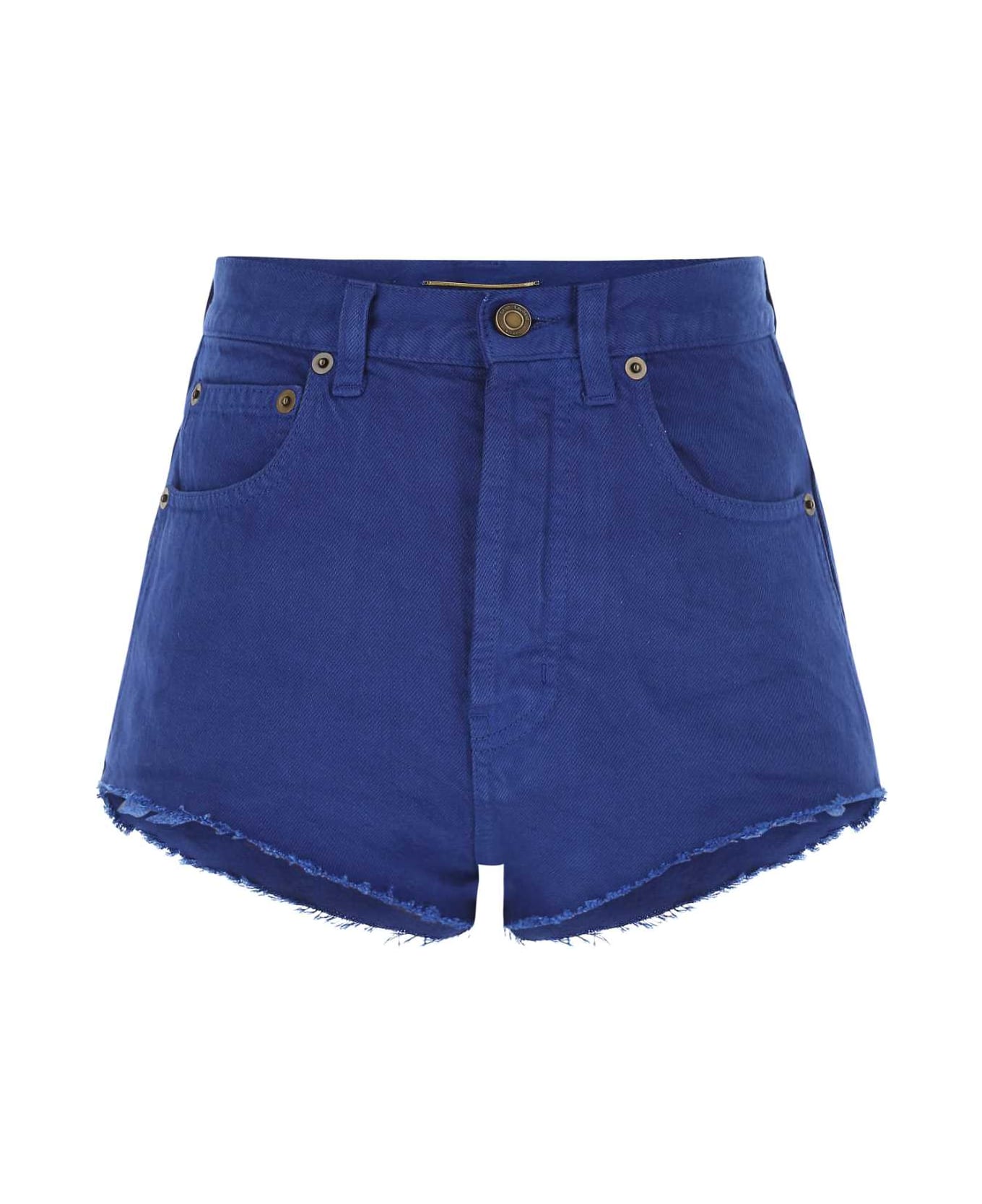 Saint Laurent Electric Blue Denim Shorts - 4949 ショートパンツ