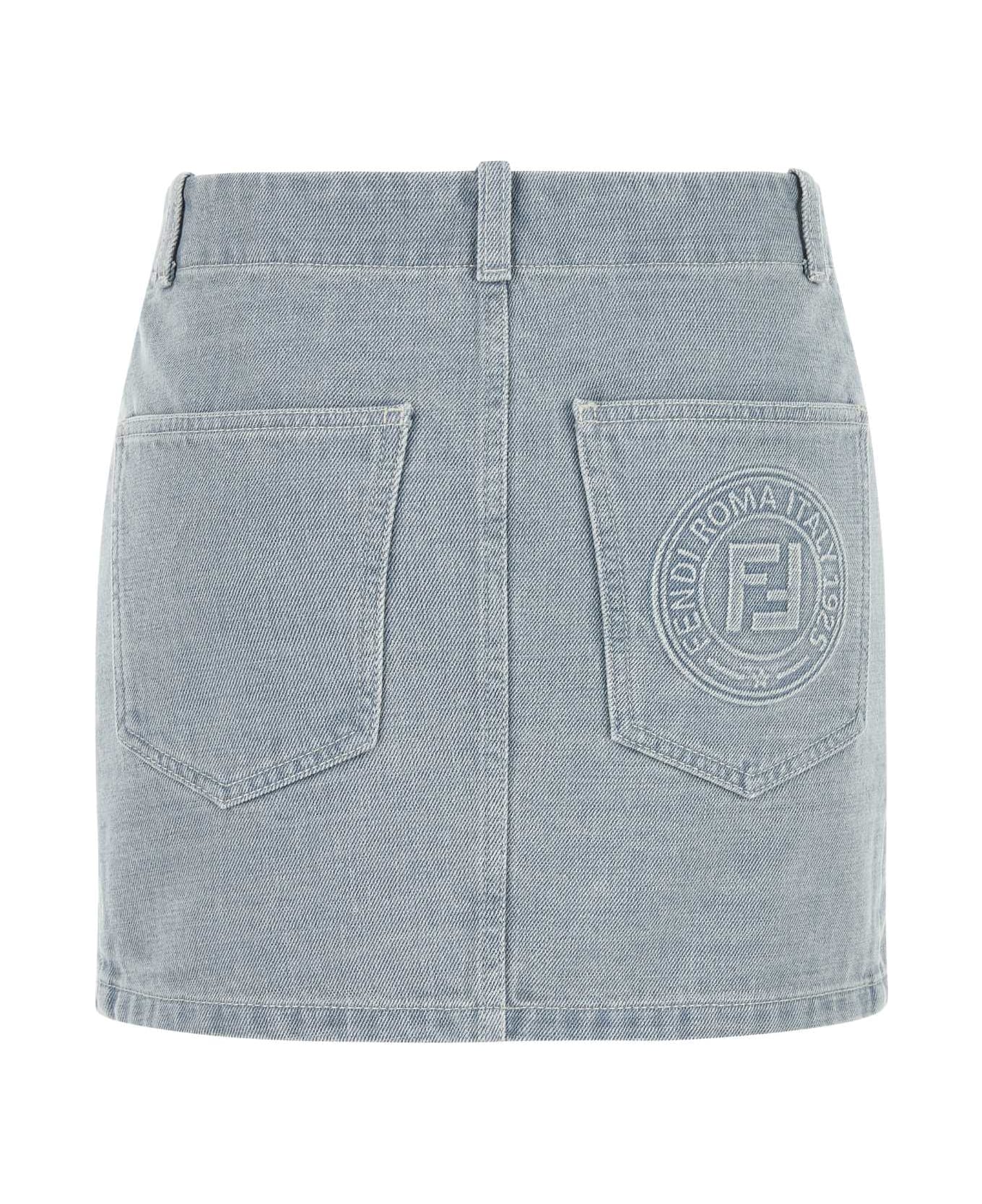 Fendi Denim Mini Skirt - DENIMBLU