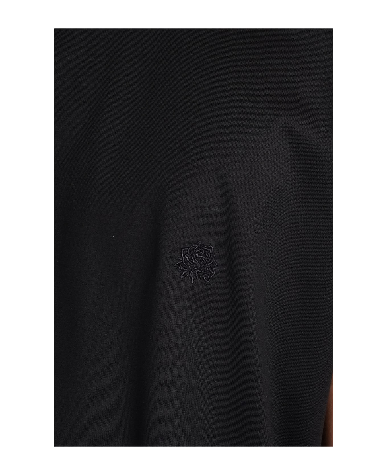 Low Brand B150 Embroidery T-shirt In Black Cotton - black シャツ
