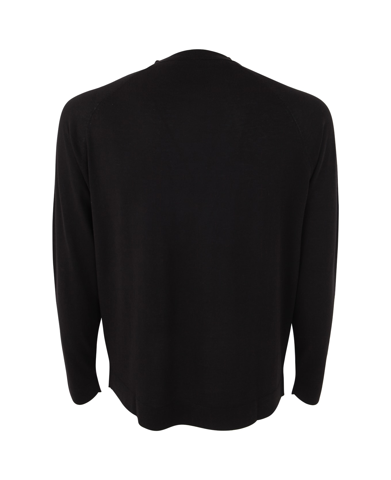 Original Vintage Style Cotton Silk T-shirt - Black シャツ