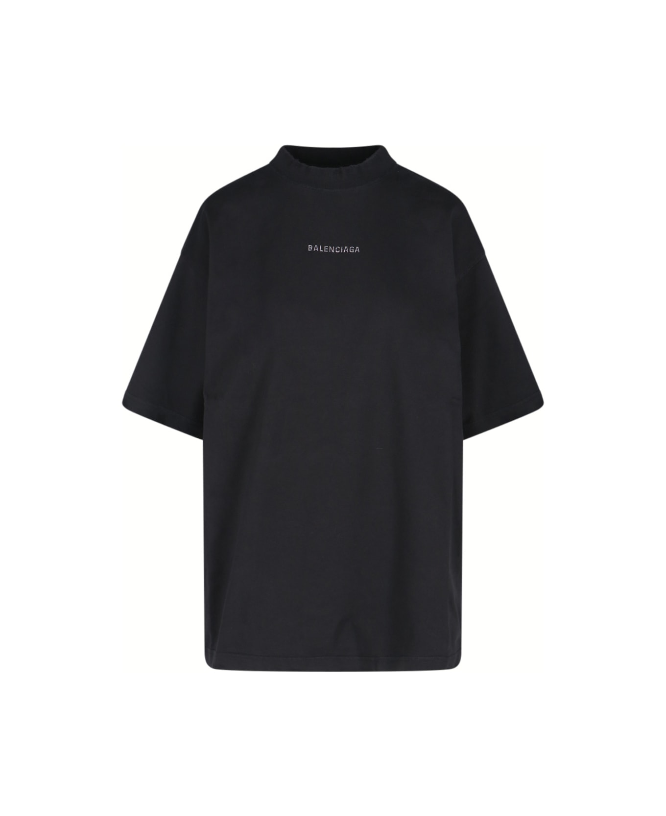 Balenciaga Retro Logo T-shirt - Black