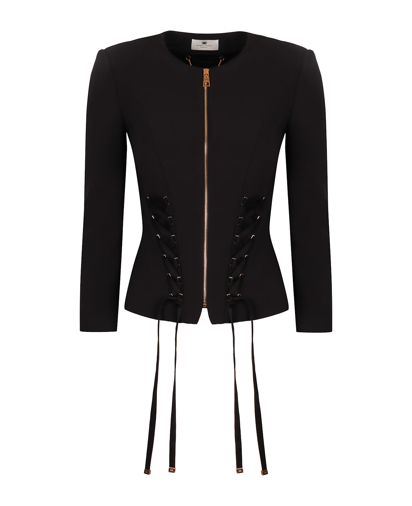 Elisabetta Franchi Full Zip Jacket - black