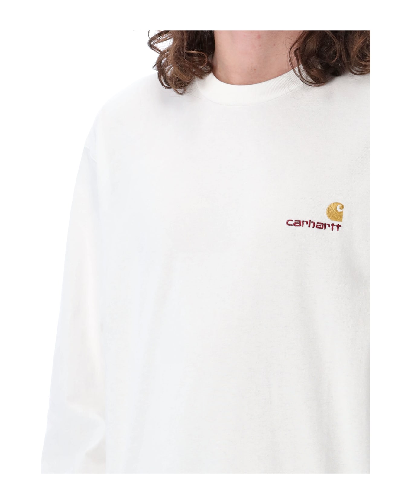 Carhartt American Script L/s T-shirt - WHITE シャツ