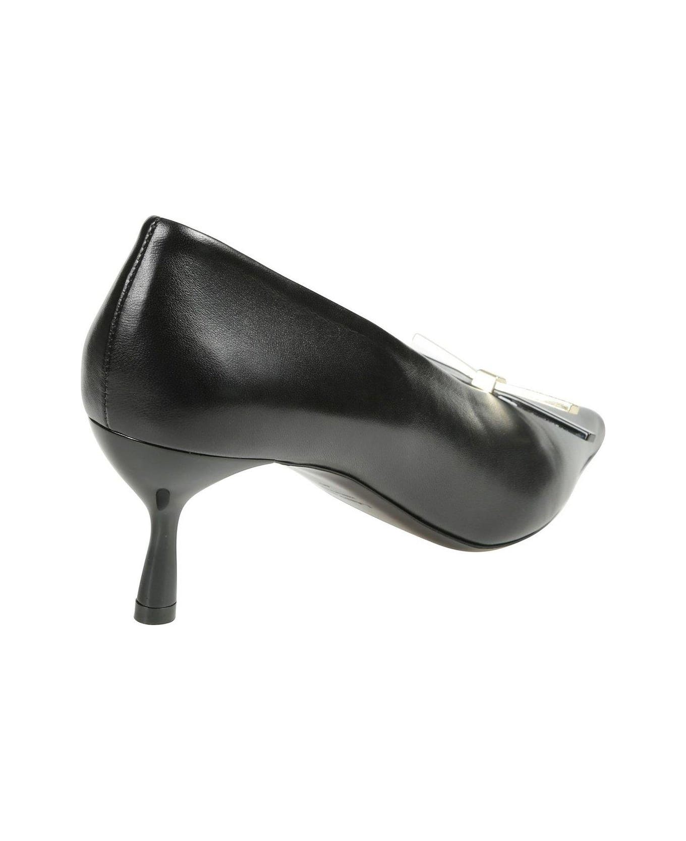 Lanvin Bow Embellished Pumps - noir ハイヒール