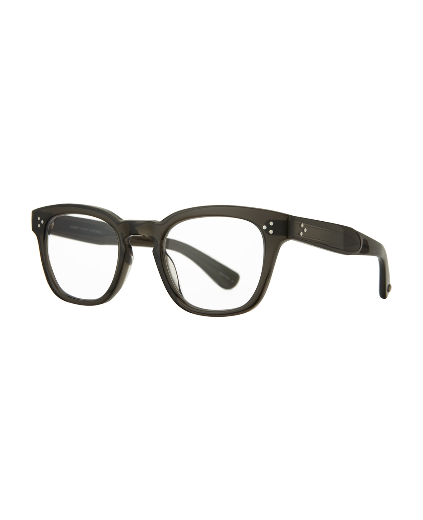 Garrett Leight Regent Black Glass Glasses - Black Glass
